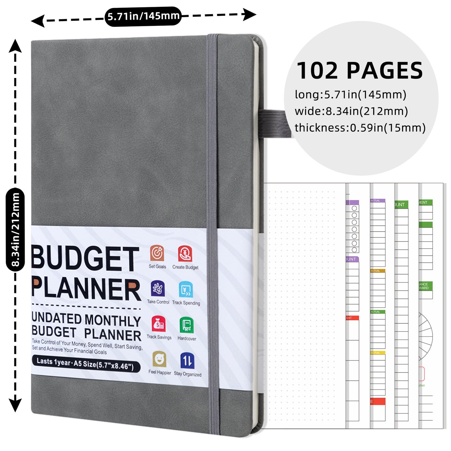desialy™ Budget Planner Expenses Tracker Booklet