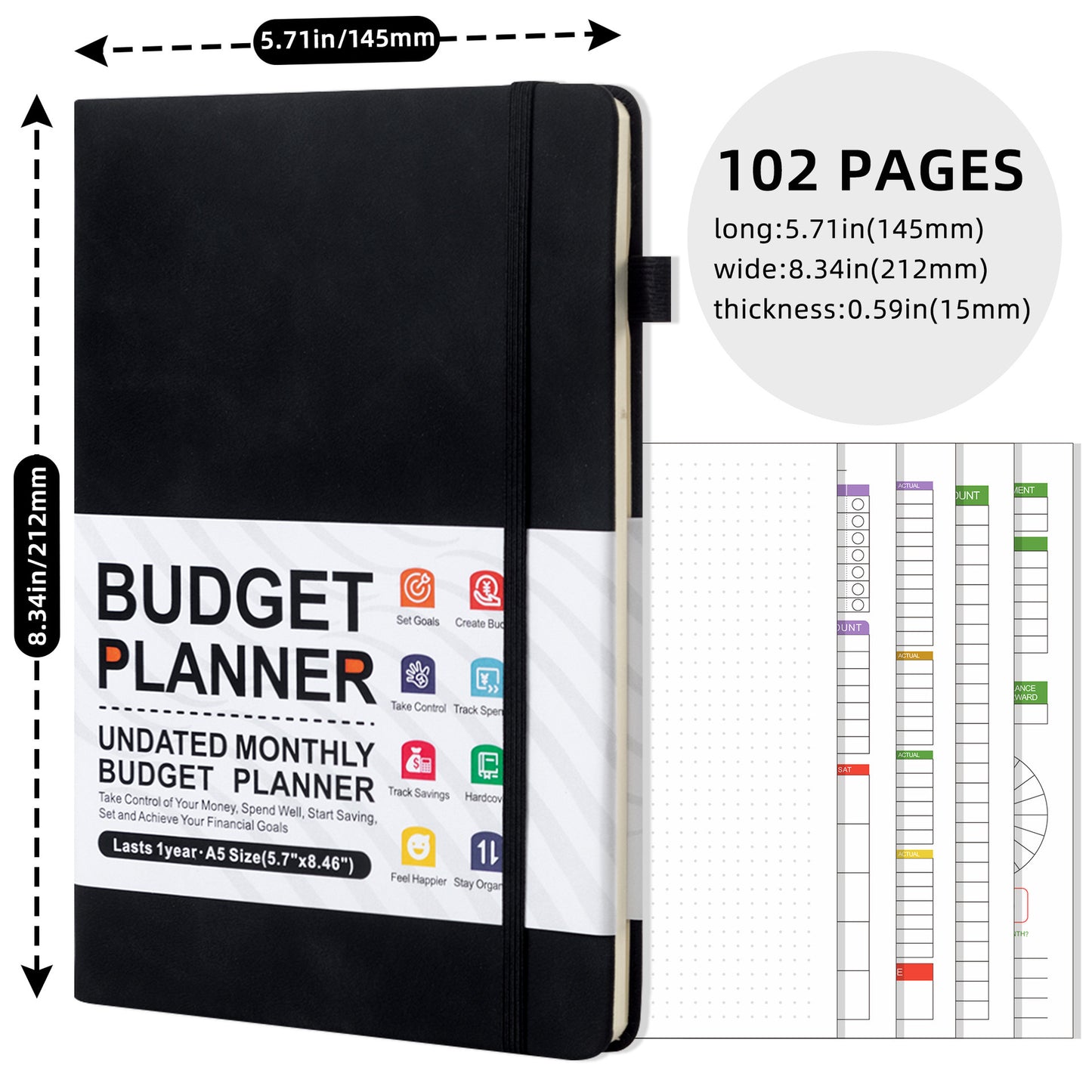 desialy™ Budget Planner Expenses Tracker Booklet