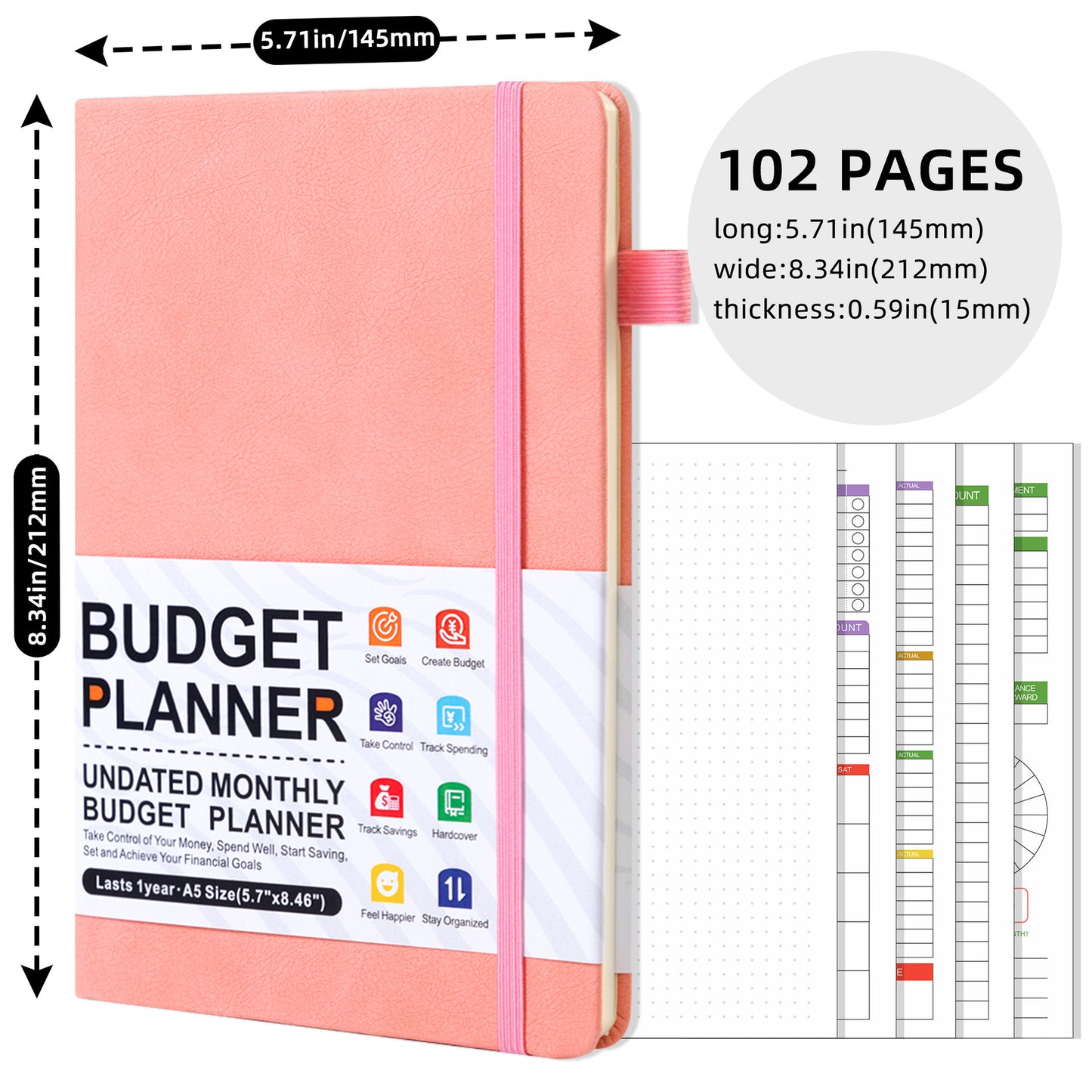 desialy™ Budget Planner Expenses Tracker Booklet