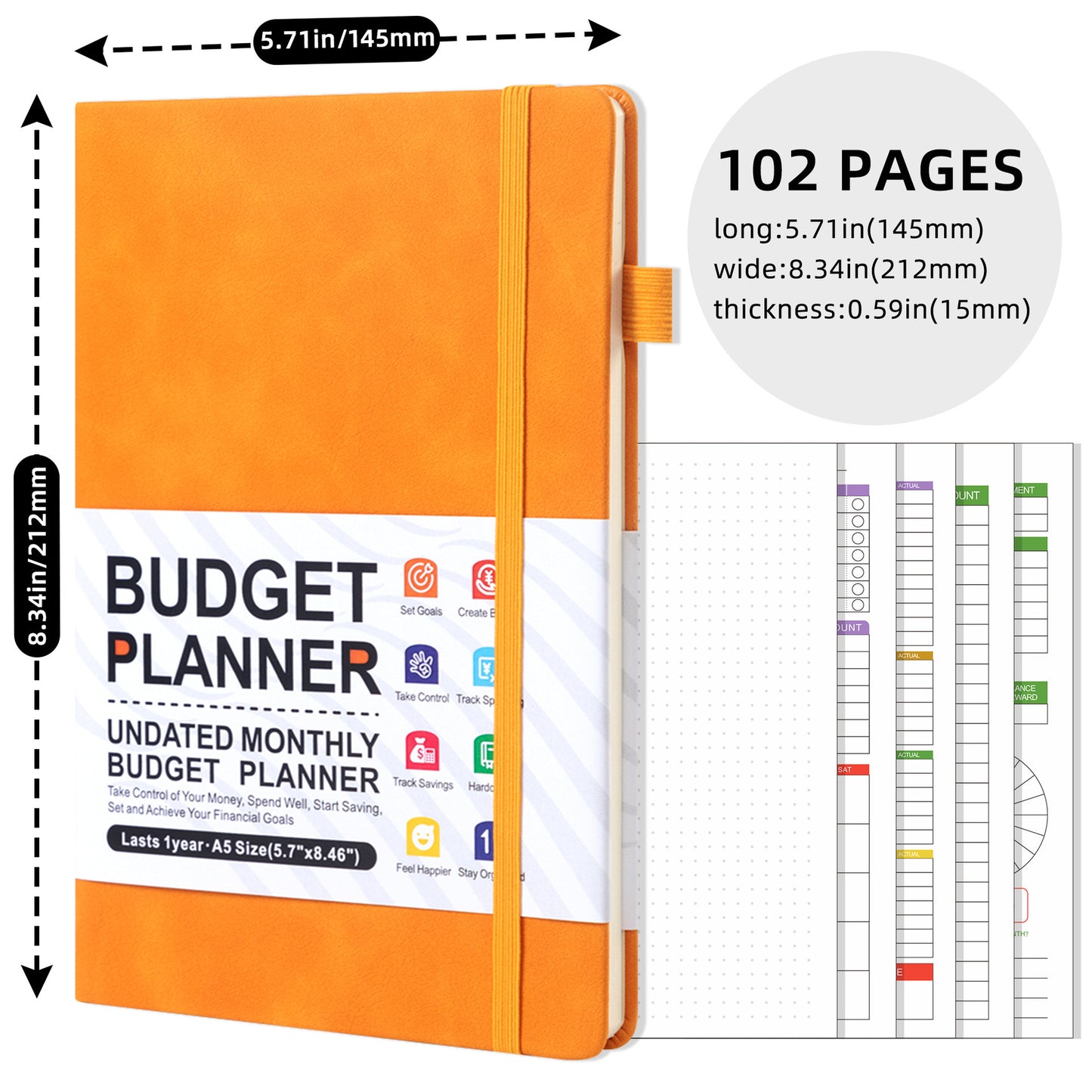 desialy™ Budget Planner Expenses Tracker Booklet