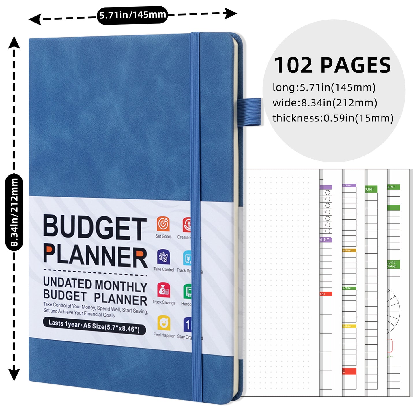 desialy™ Budget Planner Expenses Tracker Booklet
