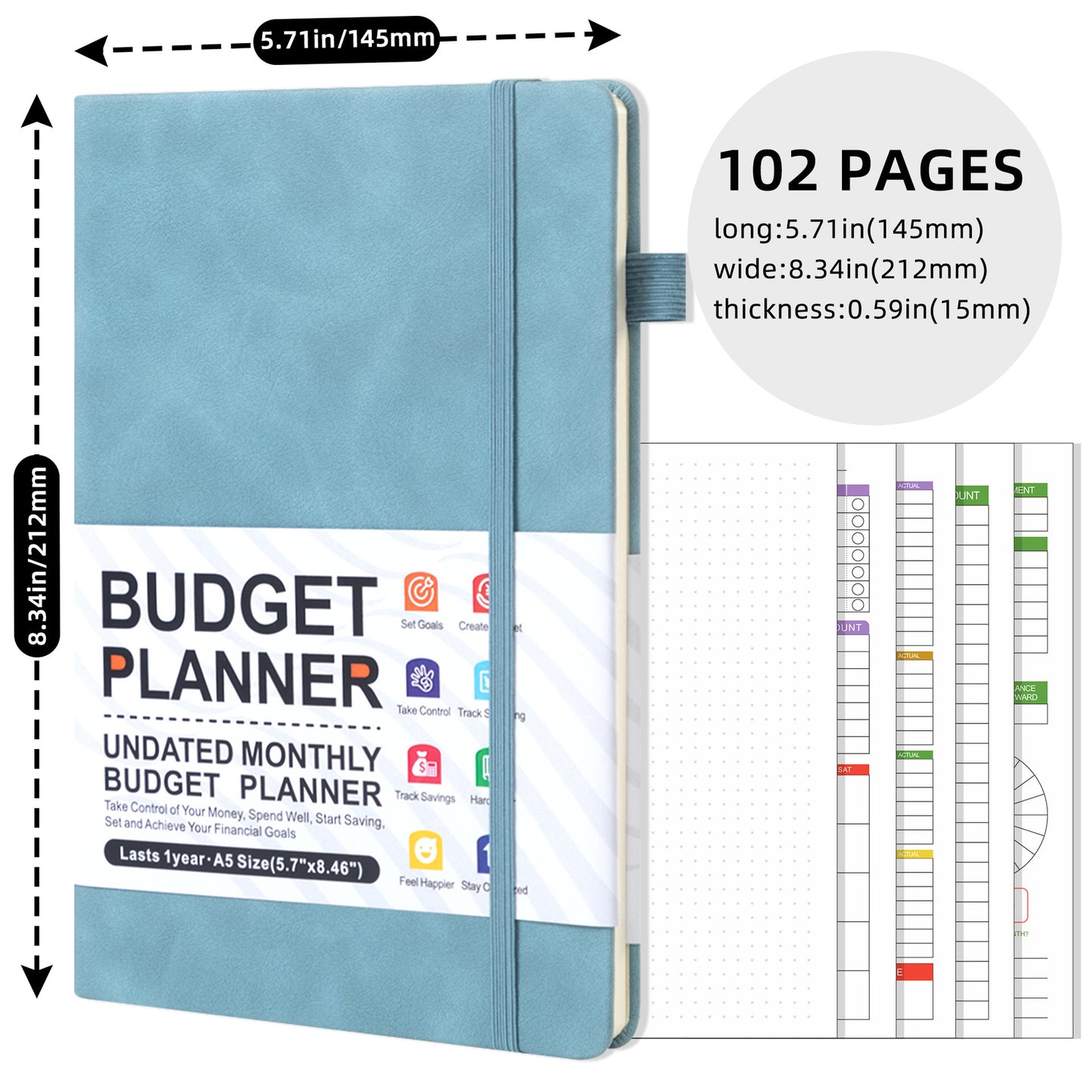 desialy™ Budget Planner Expenses Tracker Booklet
