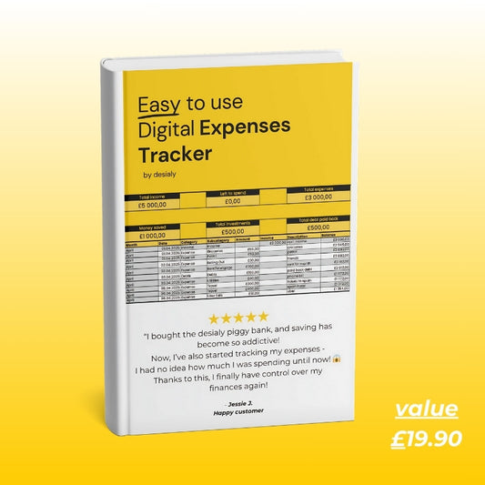 desialy™ Digital Expenses Tracker Spreadsheet